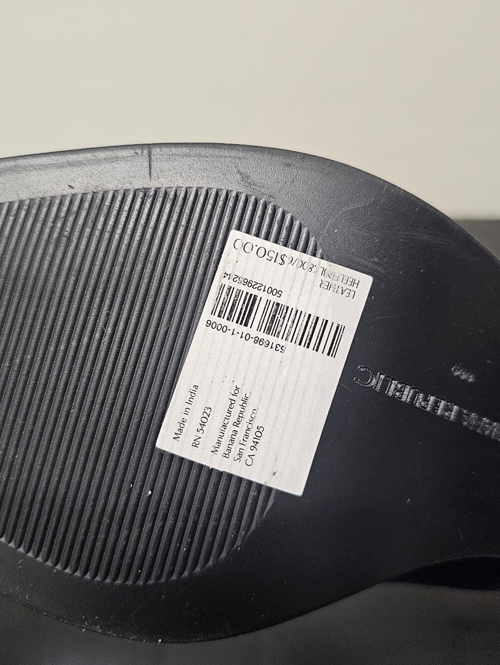 New Banana Republic Classic Black Leather Mule Heel - Women's Slip-On Size 6 - Picture 5 of 10